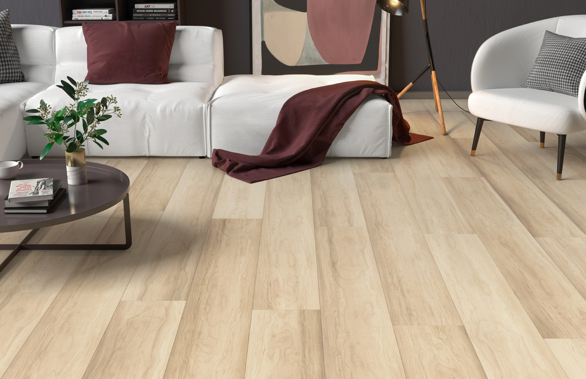 Ceramin PVC-free flooring - Cloverley room scene