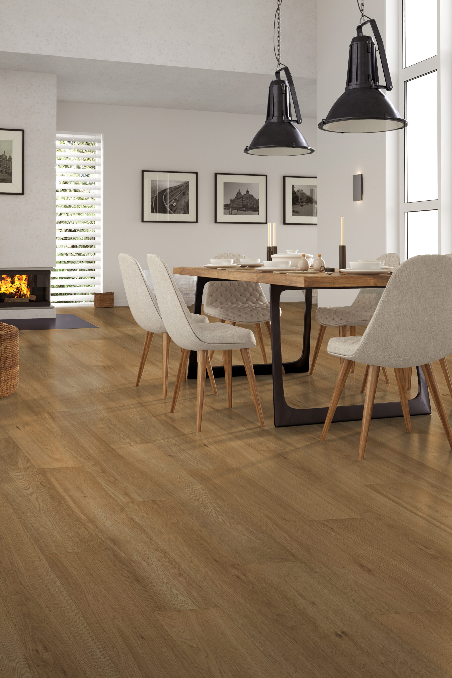 Ceramin PVC-free flooring - Langara room scene